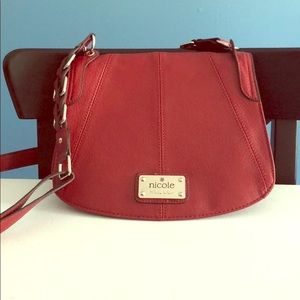 Nicole by Nicole Miller Red Shoulder Bag